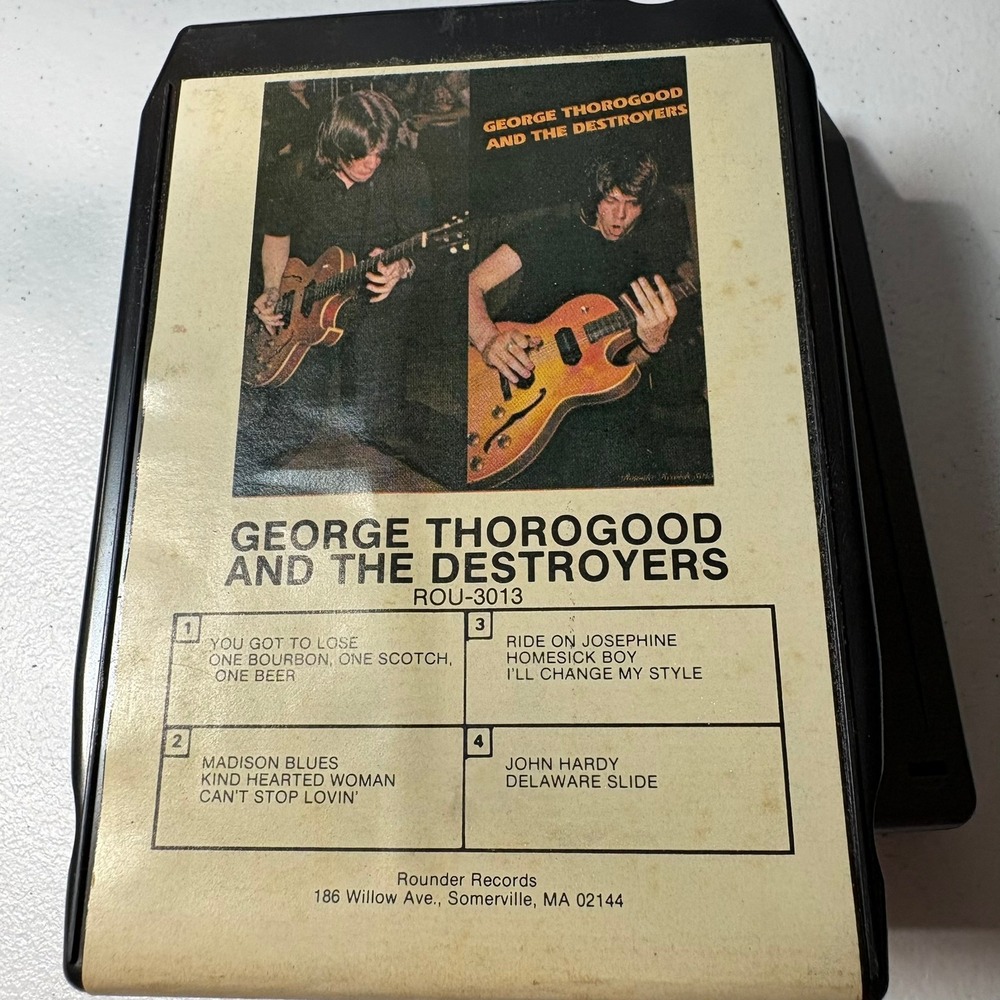 George Thorogood and the Destroyers 8-Track Tape ROU-3013 Blues Rock Vintage